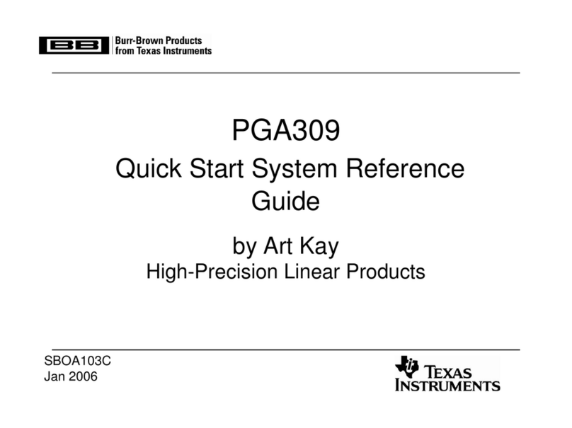 Texas Instruments PGA309 quick start guide Texas Instruments PGA309 quick start guide