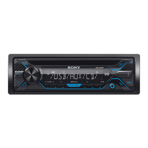 Sony CDX-G1202U User manual