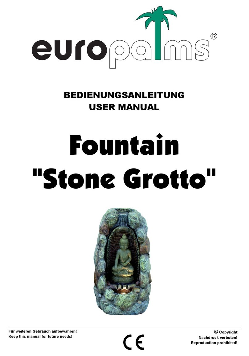 Europalms Stone Grotto User manual
