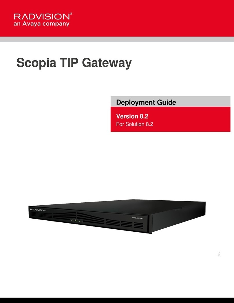 RADVision Scopia TIP Gateway Deployment guide