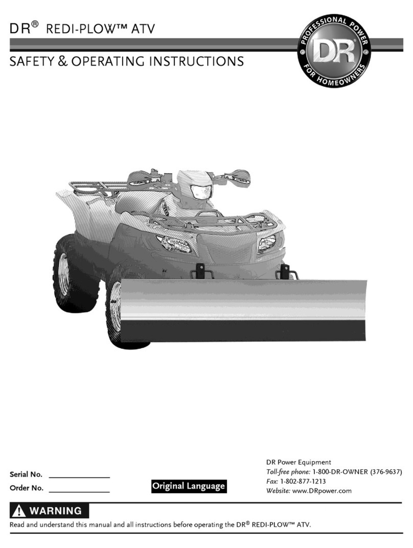 DR REDI-PLOW ATV Safety & Operating Instructions