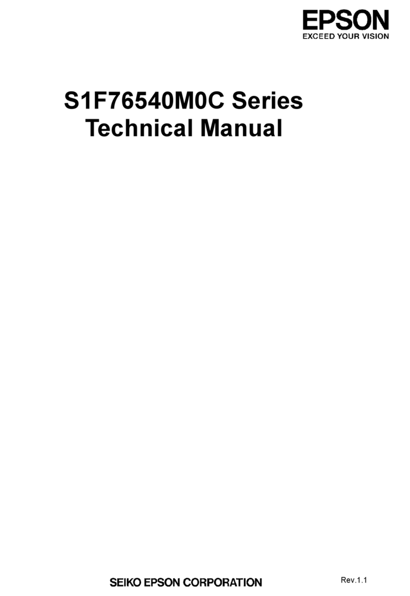 Epson S1F76540M0C Series Technical manual