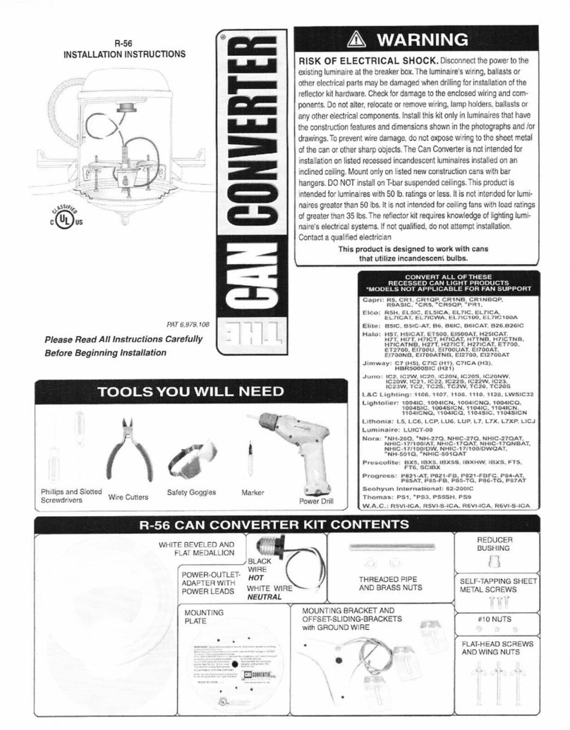 The Can Converter R-56 installation instructions
