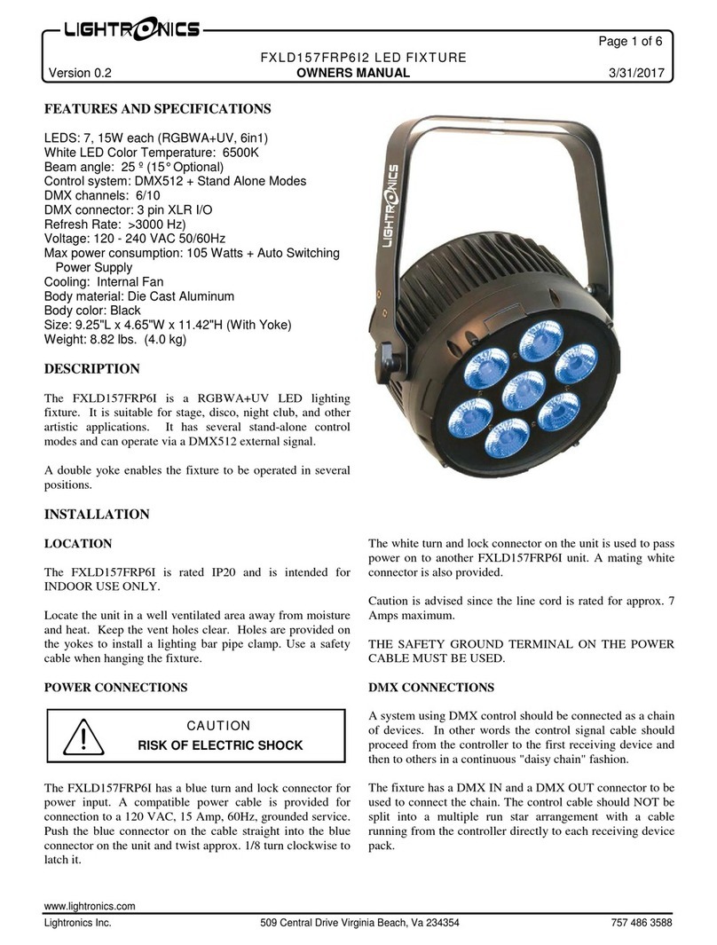 Lightronics FXLD157FRP6I2 User manual