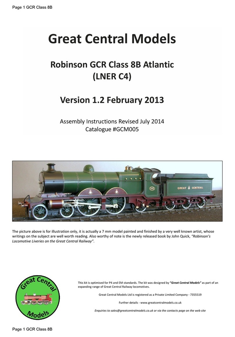 Great Central Models Robinson GCR Class 8B Atlantic LNER C4 Assembly instruction