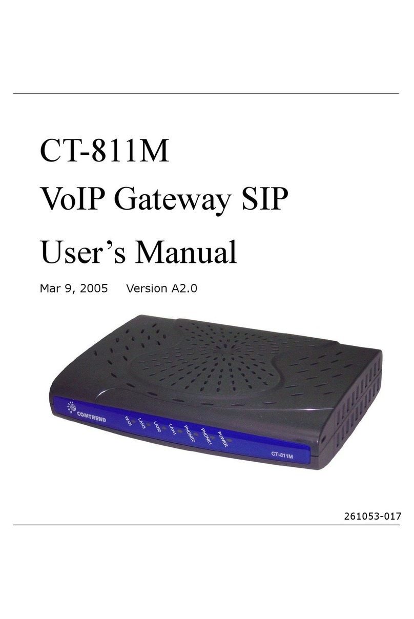 Comtrend Corporation CT-811M user manual Comtrend Corporation CT-811M user manual
