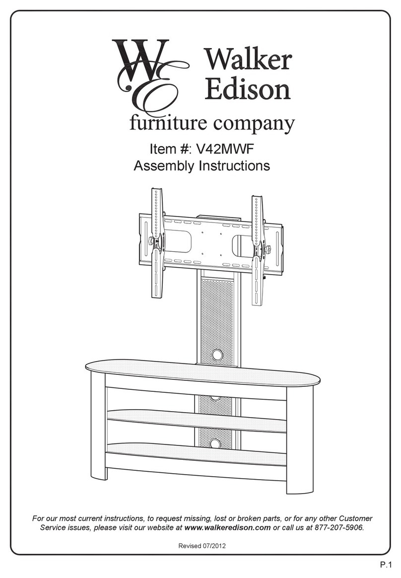 Walker Edison V42MWF Assembly instruction