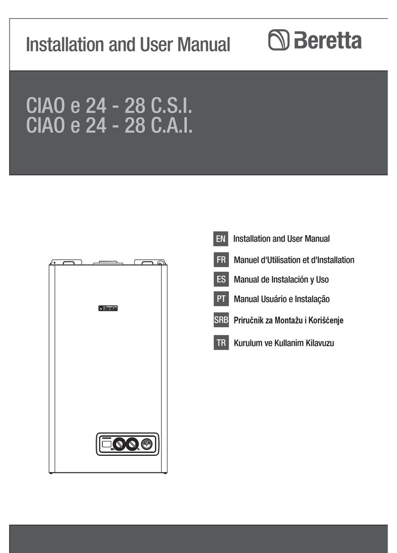 Beretta CIAO e 24 - 28 C.S.I. Installation and user manual