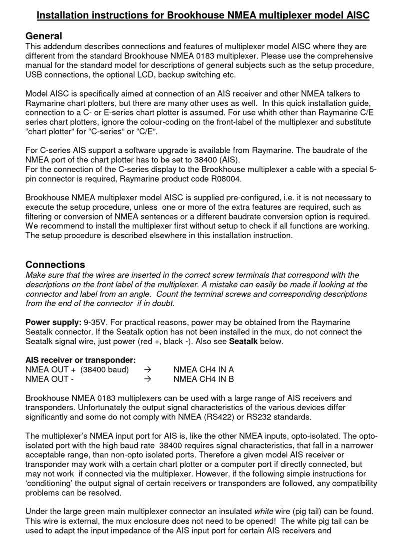 Brookhouse NMEA AISC installation instructions