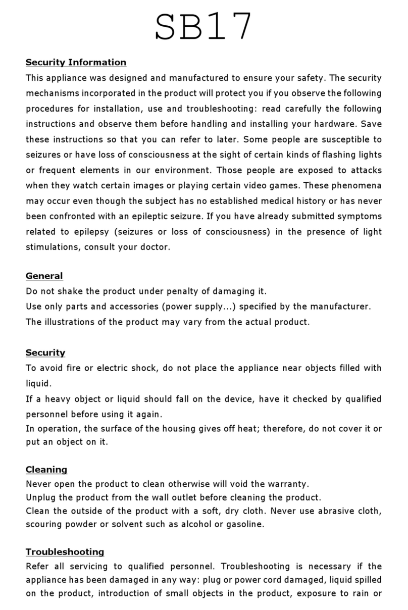 Storex SB17 user manual