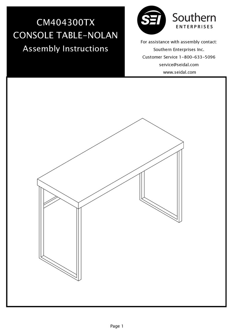 Southern Enterprises CM404300TX Assembly instructions Southern Enterprises CM404300TX Assembly instructions