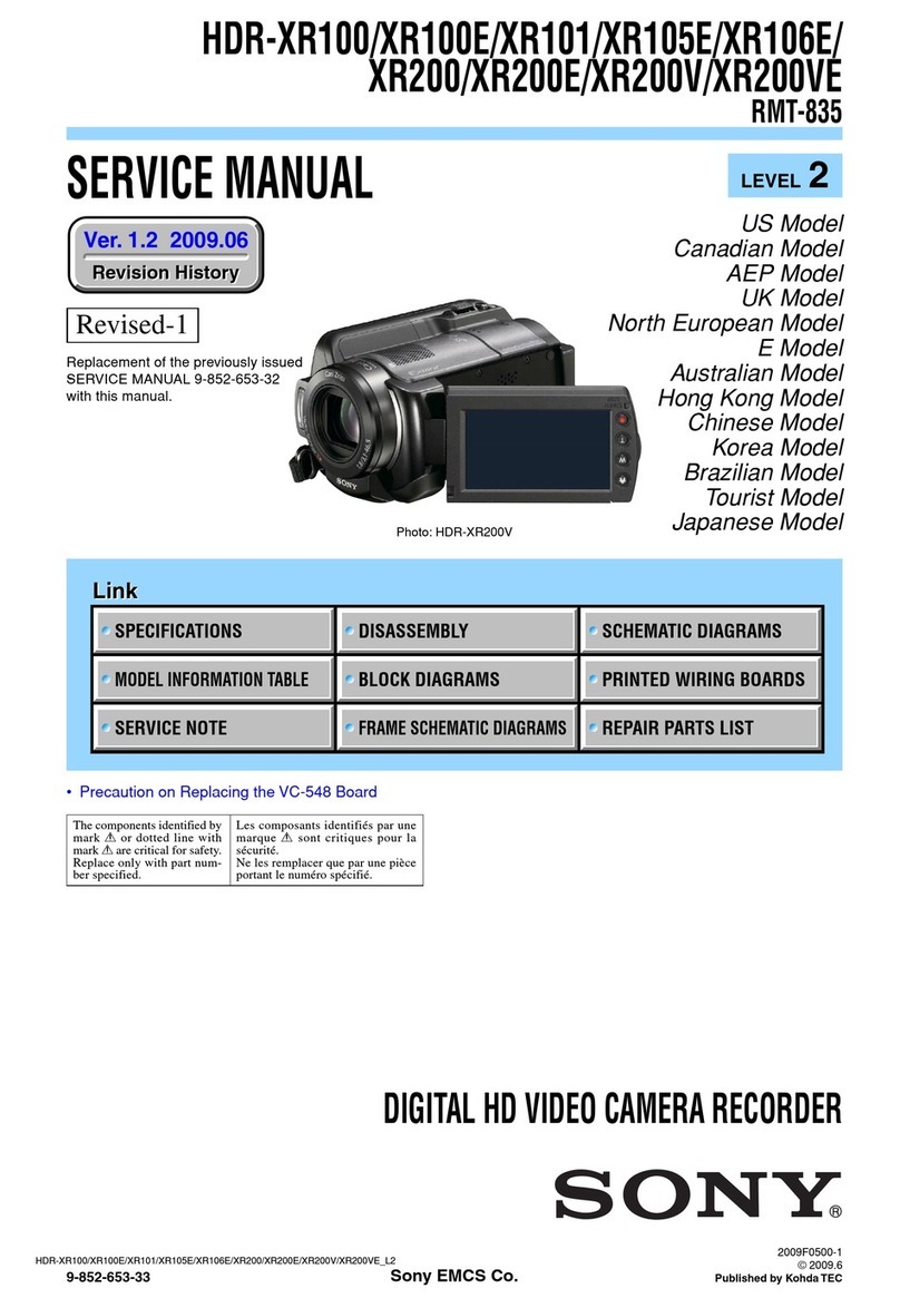 Sony HDR-XR100 User manual