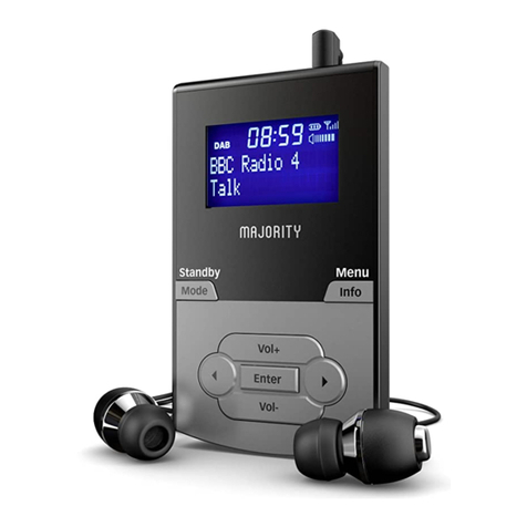 MAJORITY CB1A-DAB-BLK Petersfield user guide