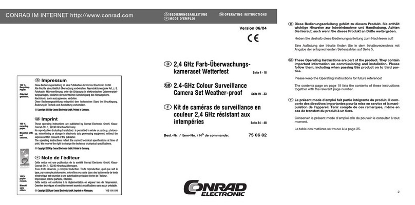 Conrad 75 06 82 operating instructions