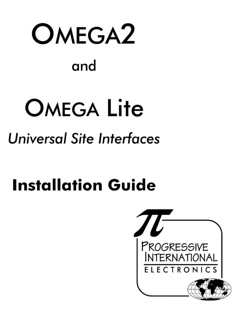 progressive International Electronics Omega2 installation guide