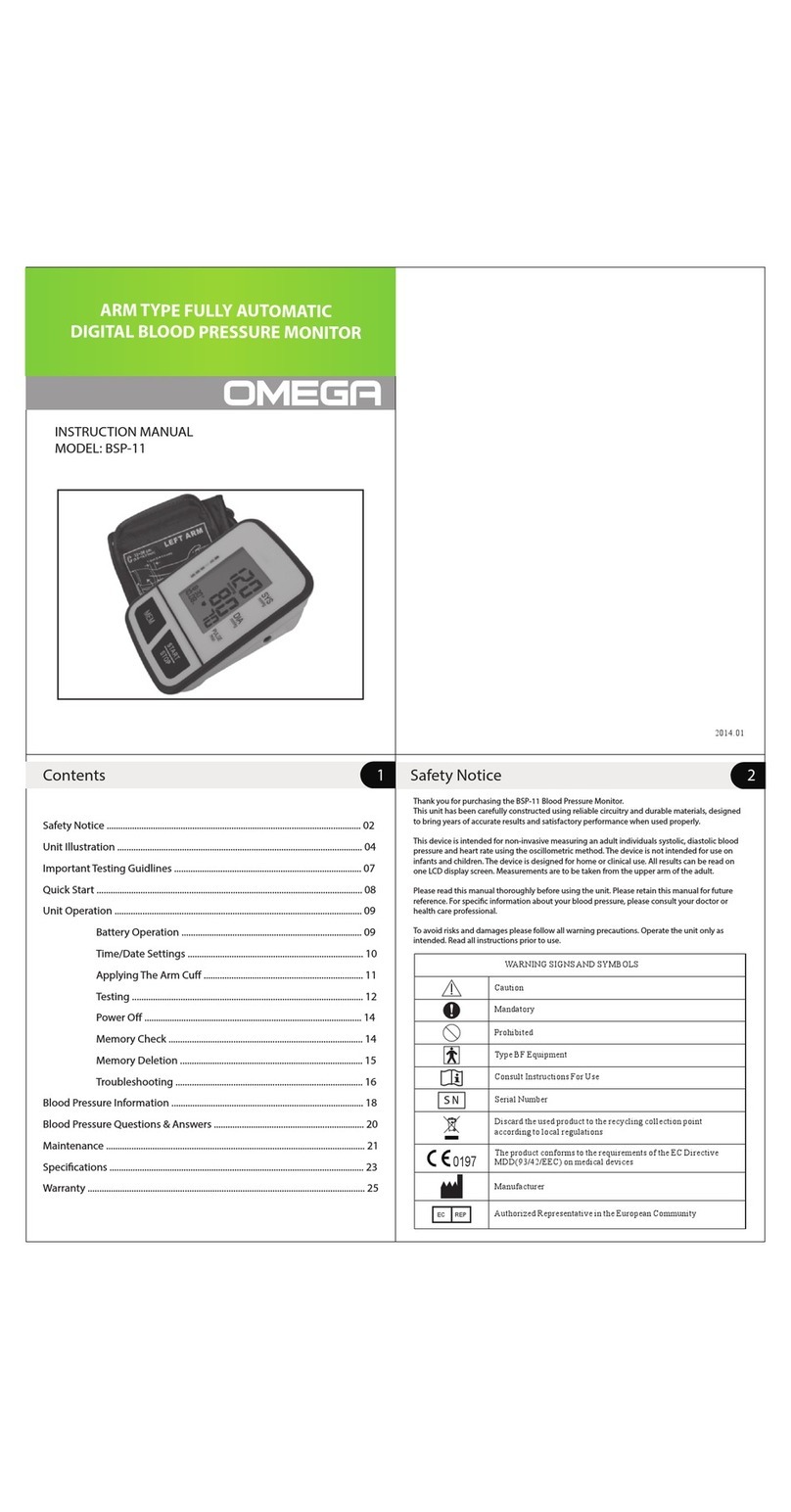 Omega BSP-11 instruction manual
