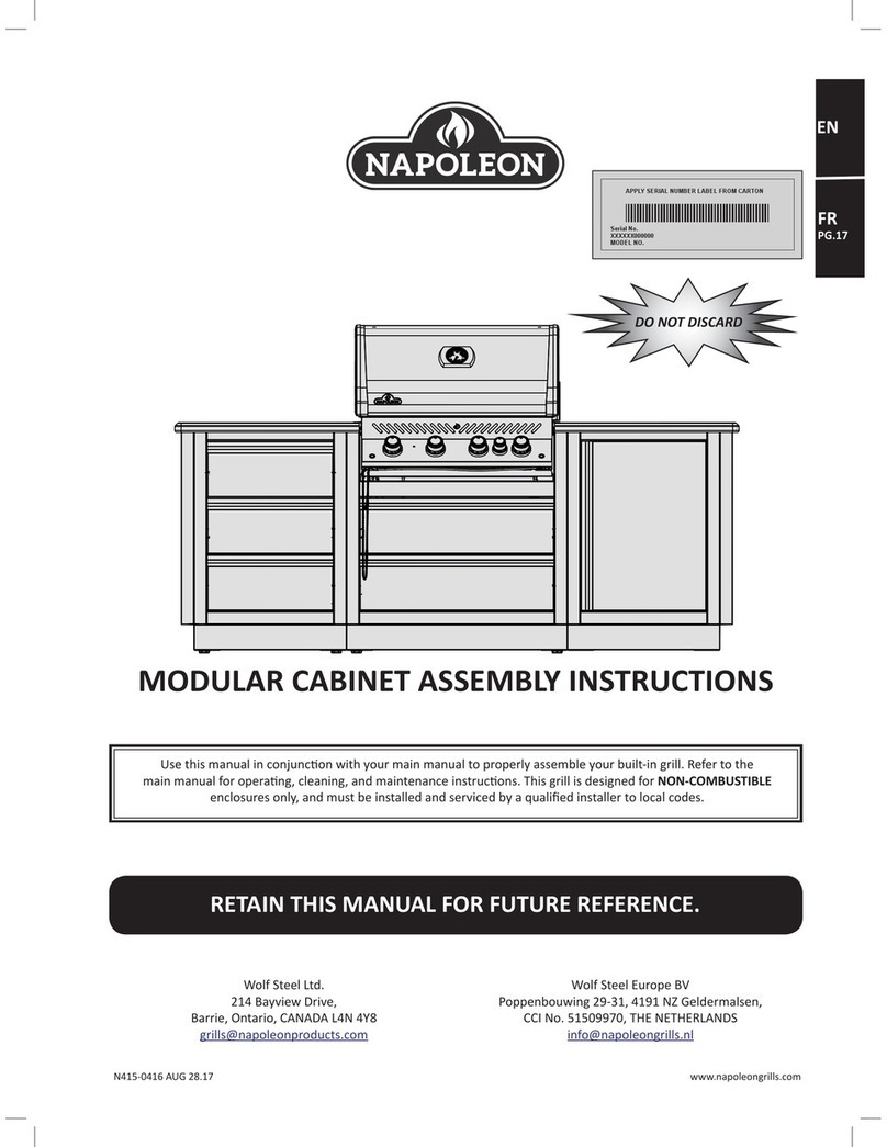 Napoleon Outdoor Modular Island series Assembly instructions Napoleon Outdoor Modular Island series Assembly instructions