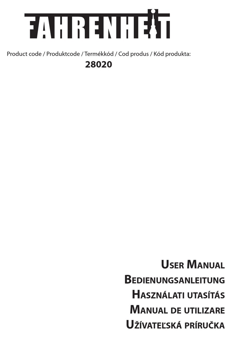 Fahrenheit 28020 user manual