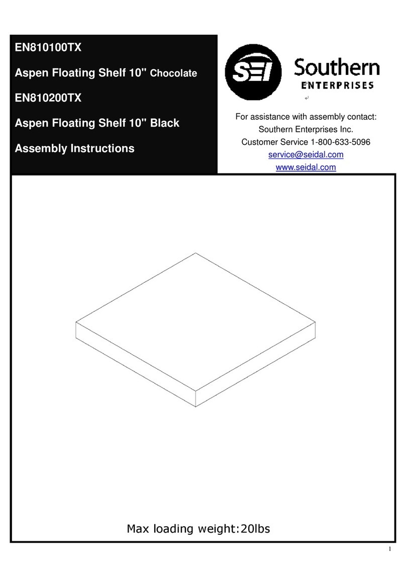 Southern Enterprises EN810100TX Assembly instructions