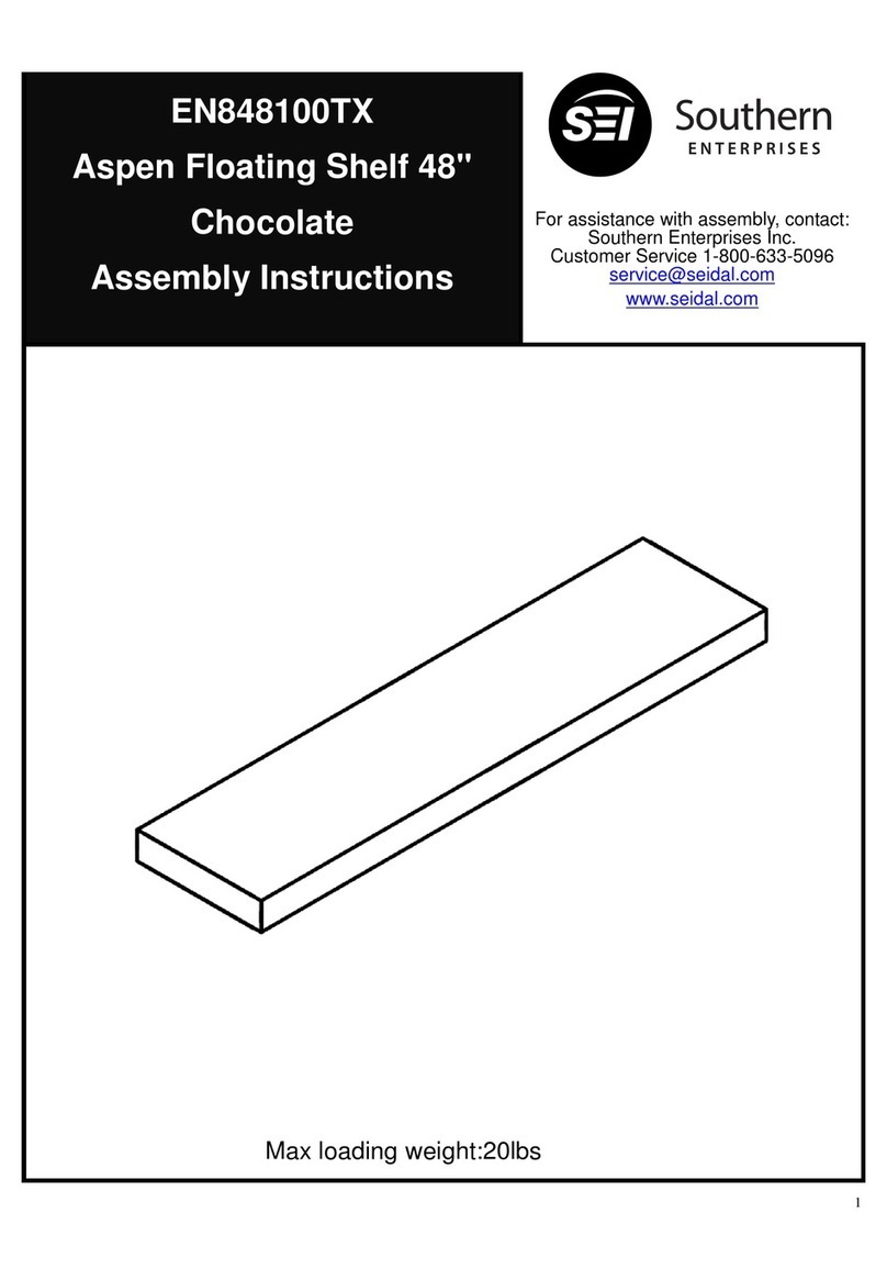 Southern Enterprises EN848100TX Assembly instructions Southern Enterprises EN848100TX Assembly instructions