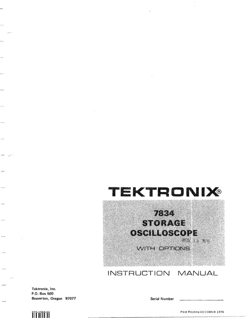 Tektronix 7834 User manual Tektronix 7834 User manual