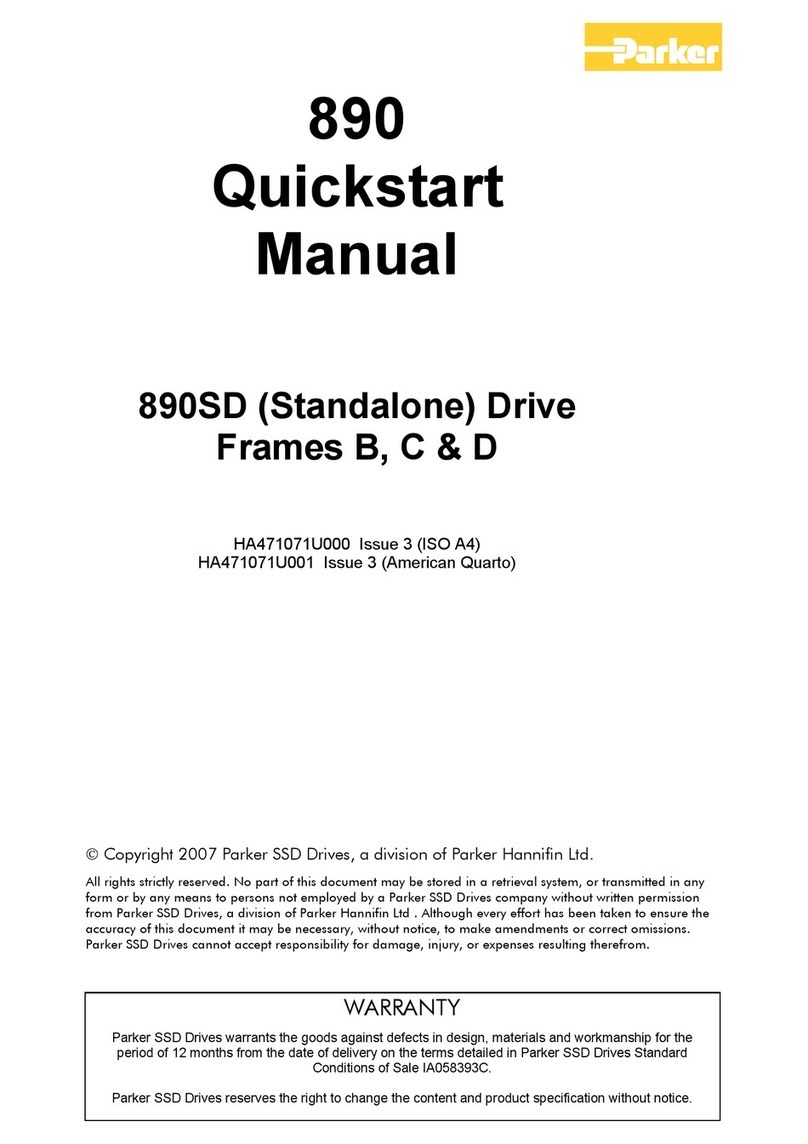Parker 890 Series Instruction manual