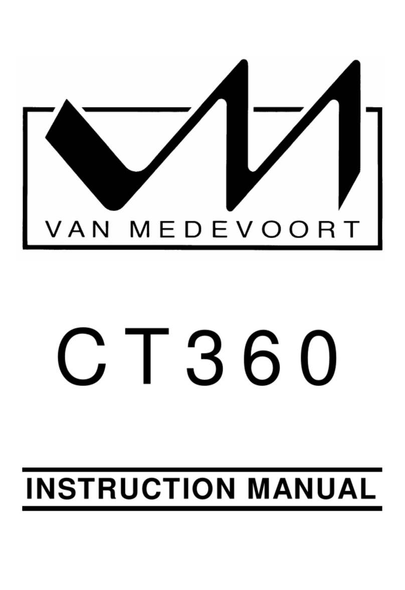 Van Medevoort CT360 instruction manual
