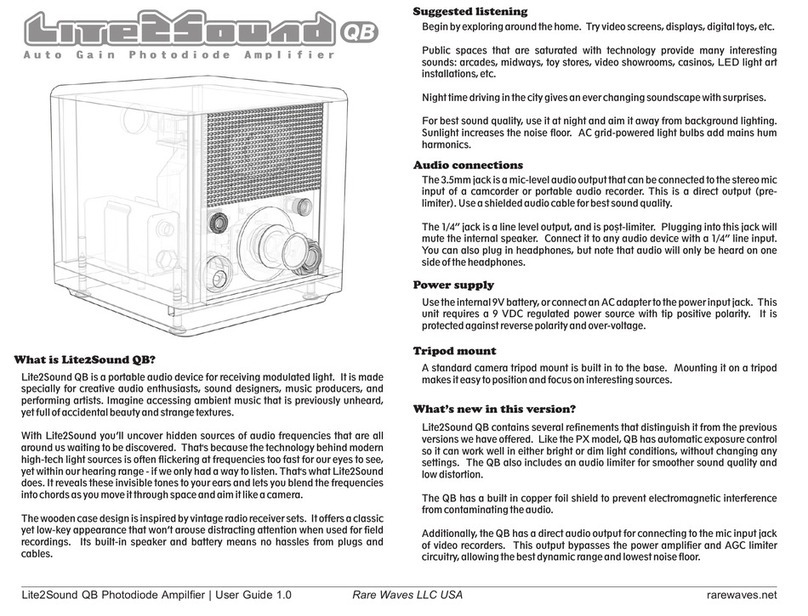 Rare Waves Lite2Sound QB user guide