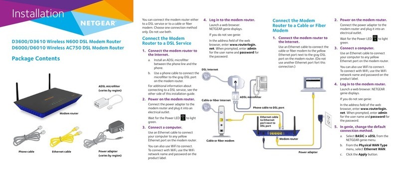 NETGEAR D3600 User manual
