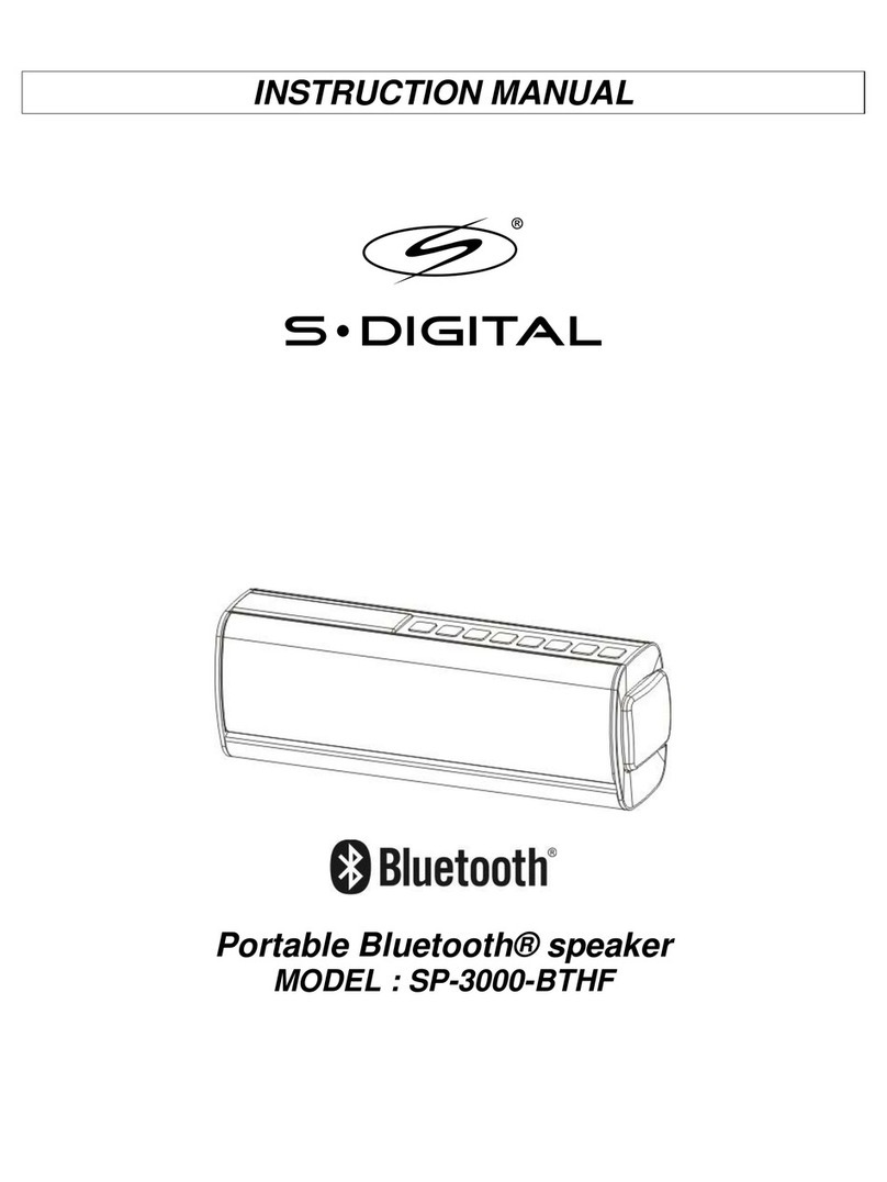 S-Digital SP-3000-BTHF instruction manual