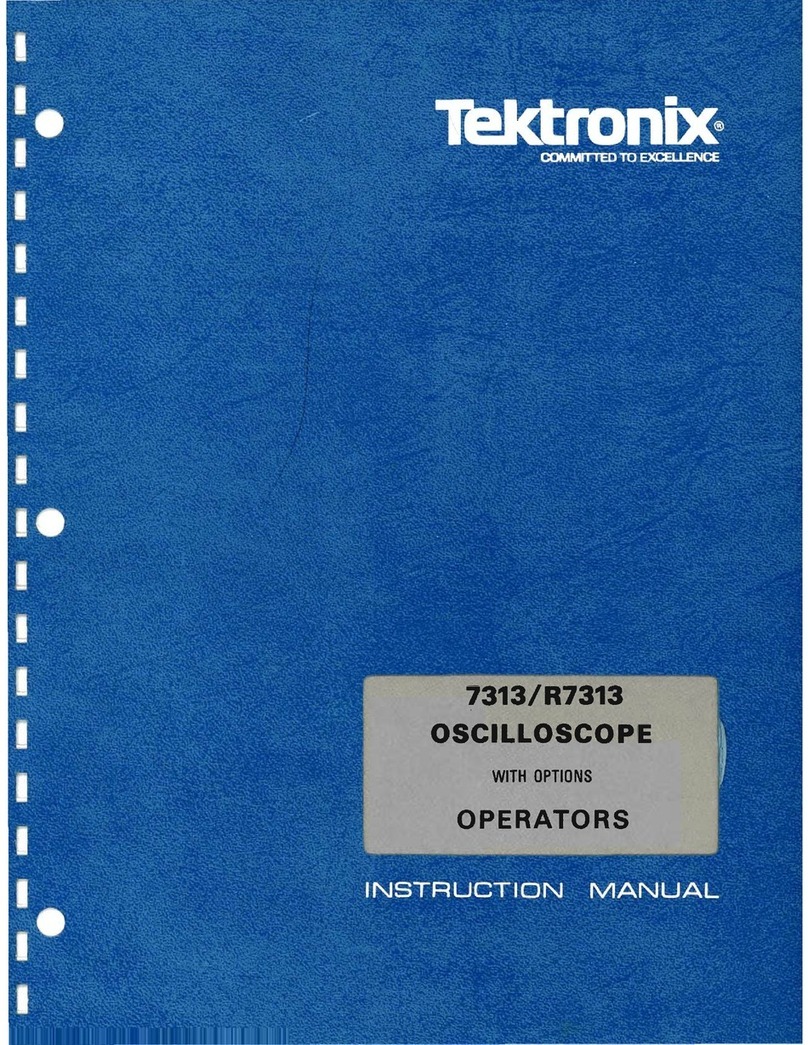 Tektronix 7313/R7313 User manual