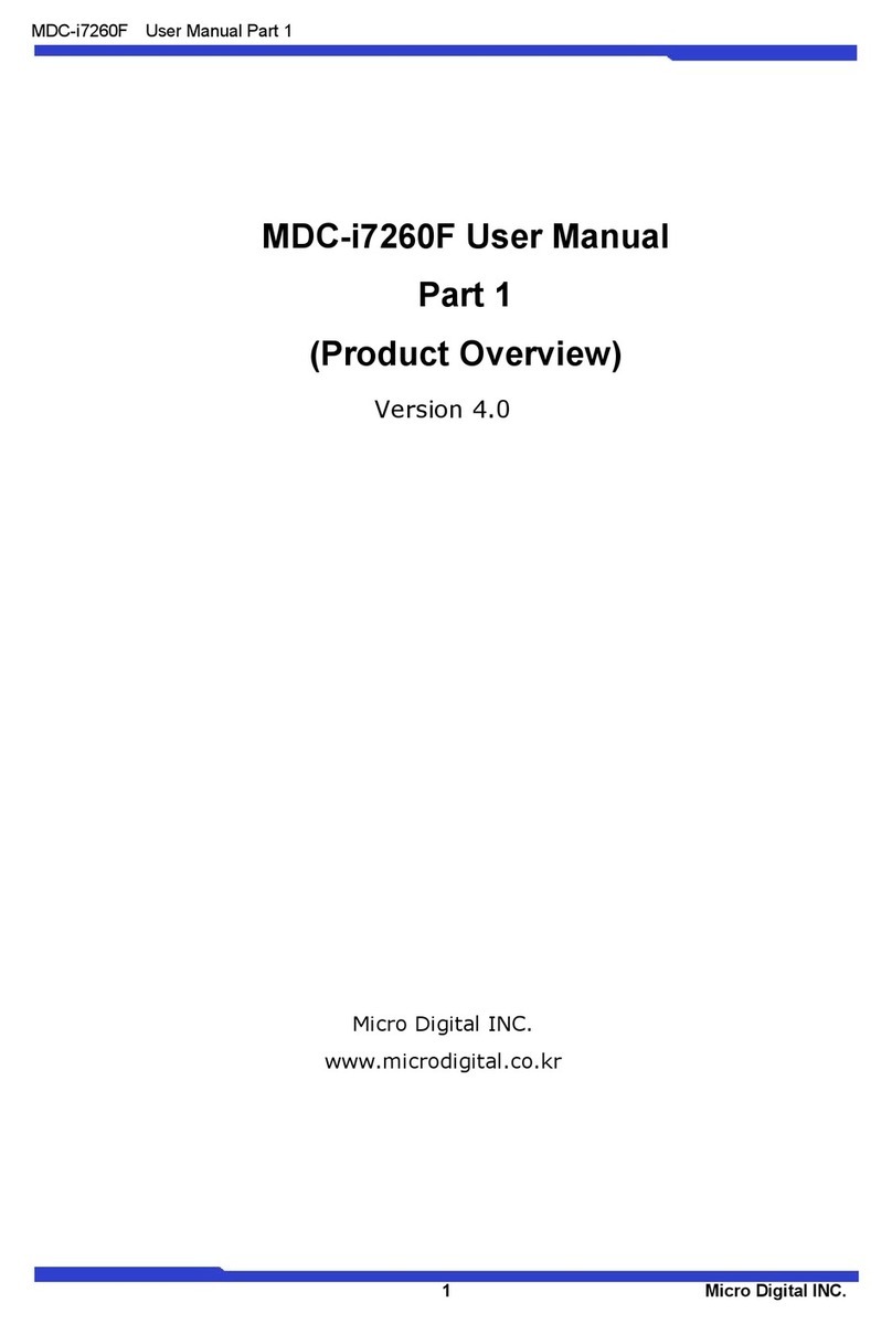 Microdigital MDC-i7260F user manual