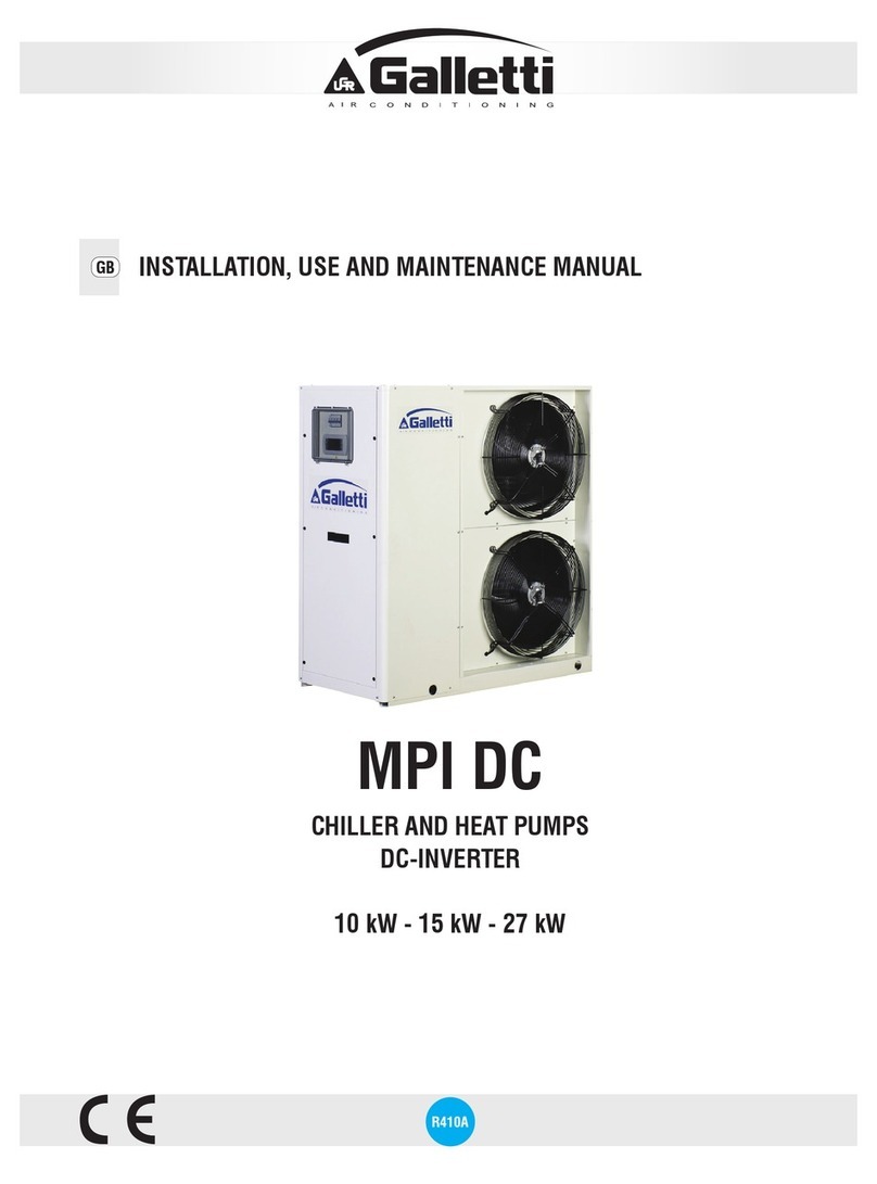 Galletti MPI DC 10 Installation, use and maintenance manual