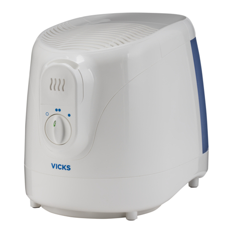 Vicks VEV320 Series use and care manual