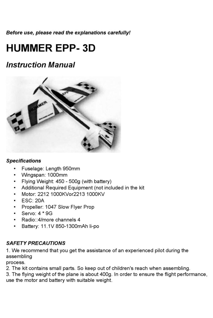 Hobby King HUMMER EPP-3D instruction manual Hobby King HUMMER EPP-3D instruction manual