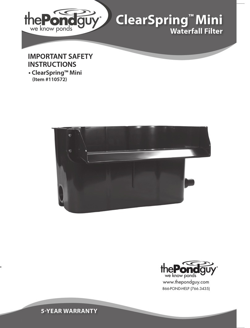ThePondguy clearspring mini 110572 User manual