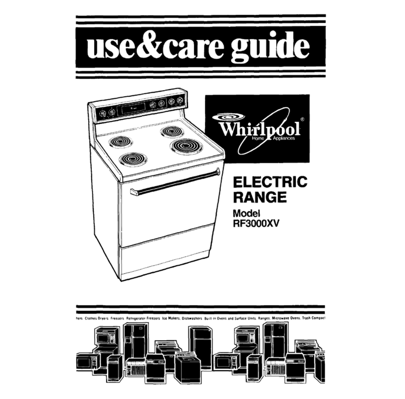 Whirlpool RF3000XVN3 Use & care guide