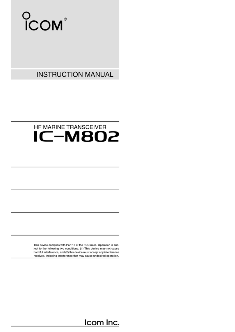 Icom IC-M802 instruction manual