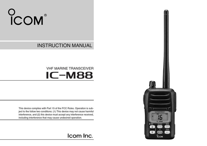Icom IC-M88 User manual