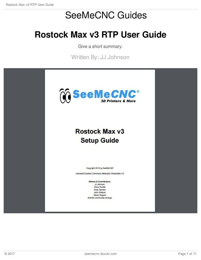 SeeMeCNC Rostock Max v3 Setup guide