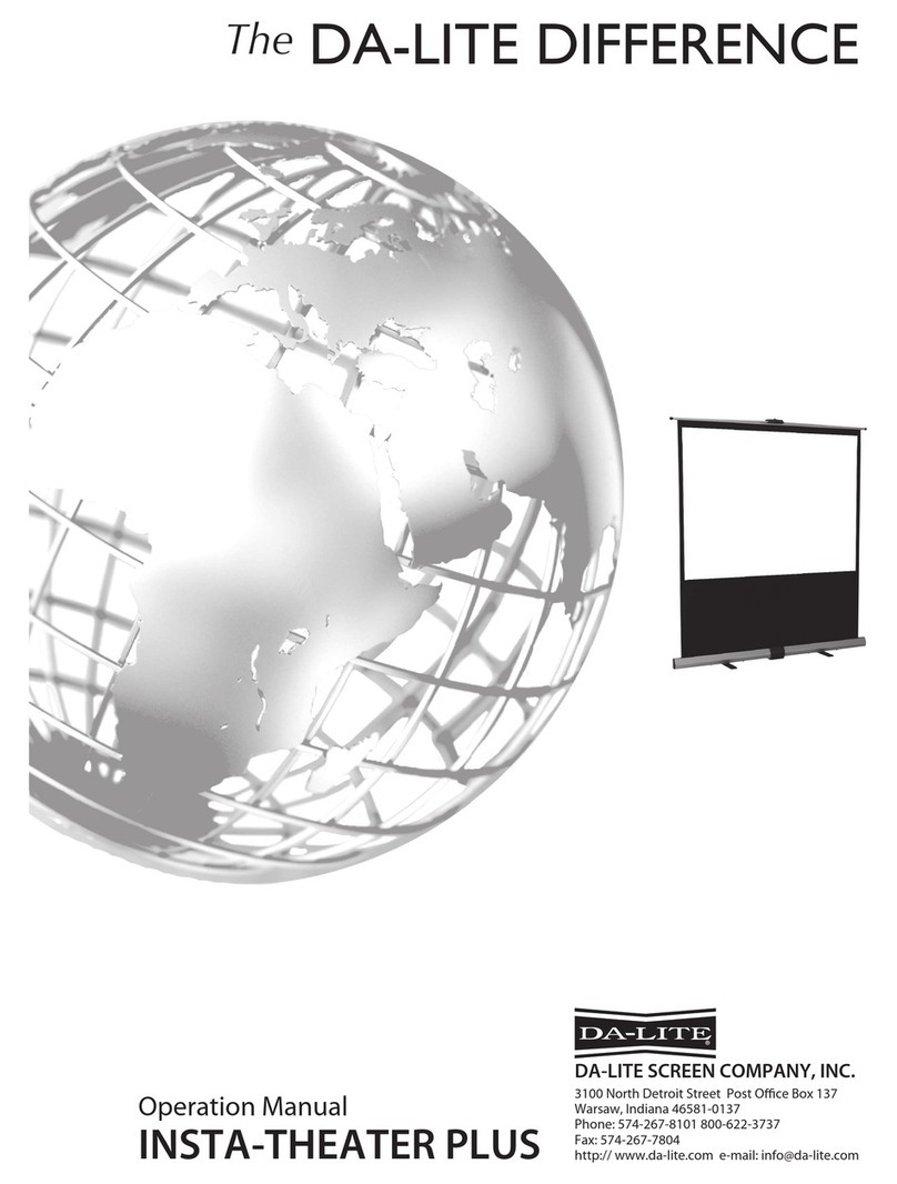 Da-Lite INSTA-THEATER PLUS User manual