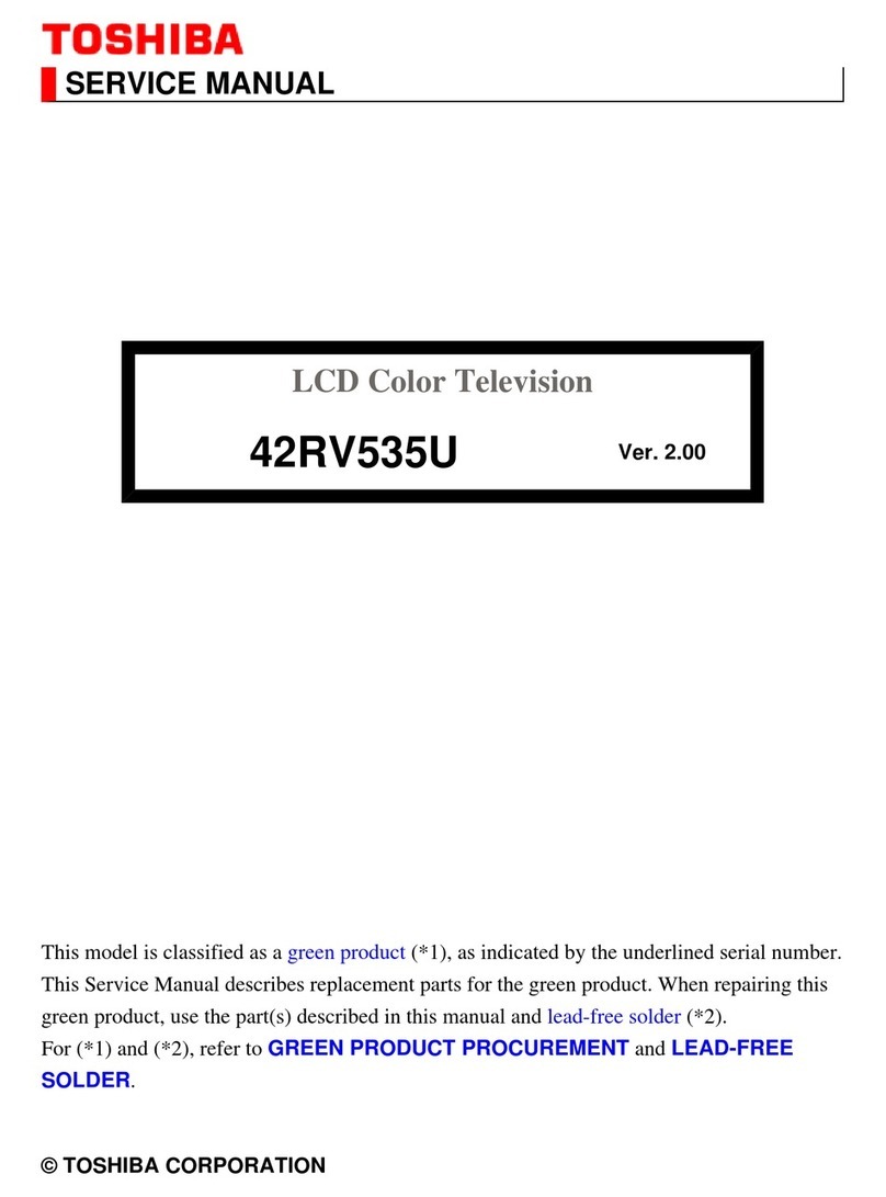 Toshiba REGZA 42RV535U User manual
