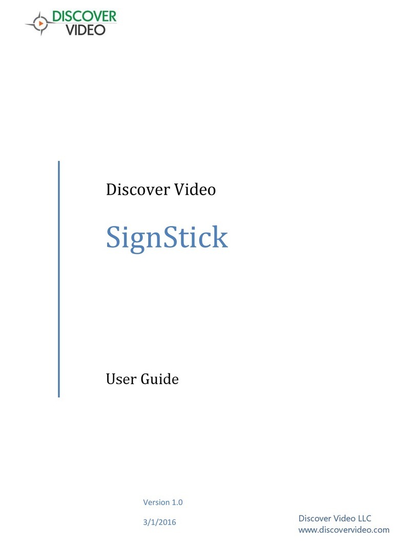 Discover Video SignStick user guide