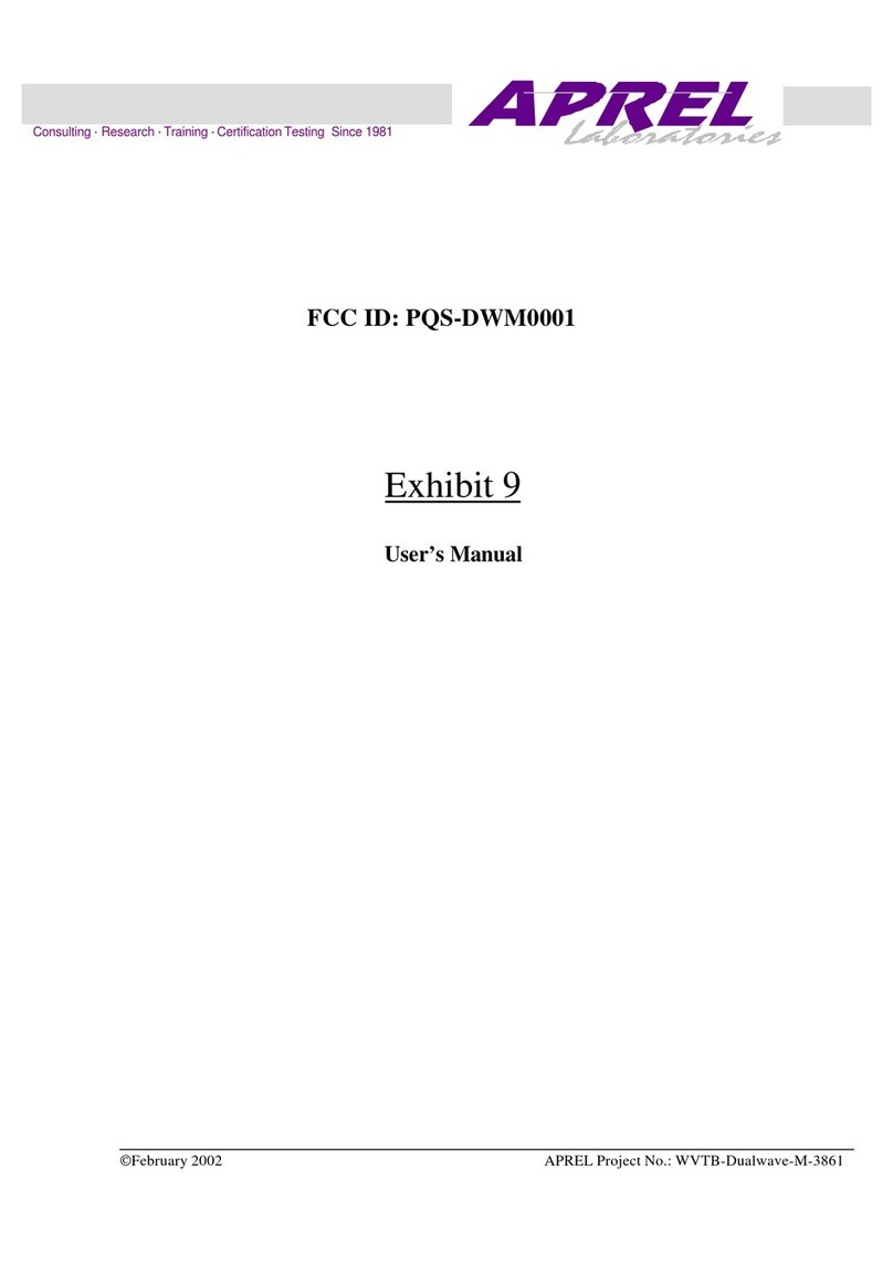 Wavenet Technology DWM0001 user manual