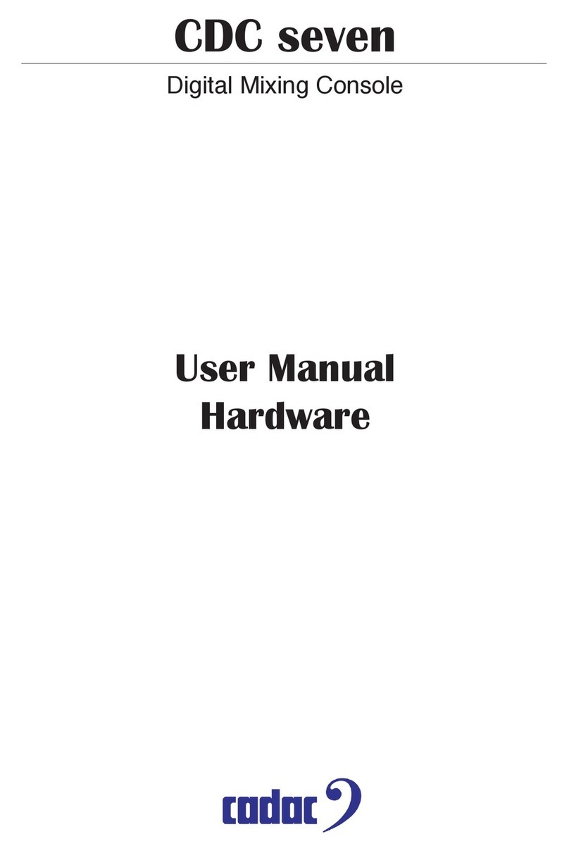 Cadac CDC seven Hardware user manual