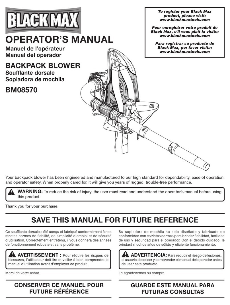 Black Max BM08570 Operator's manual