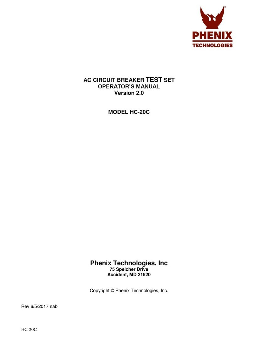Phenix Technologies HC-20C Operator's manual