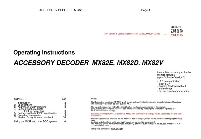 ZIMO MX82E operating instructions