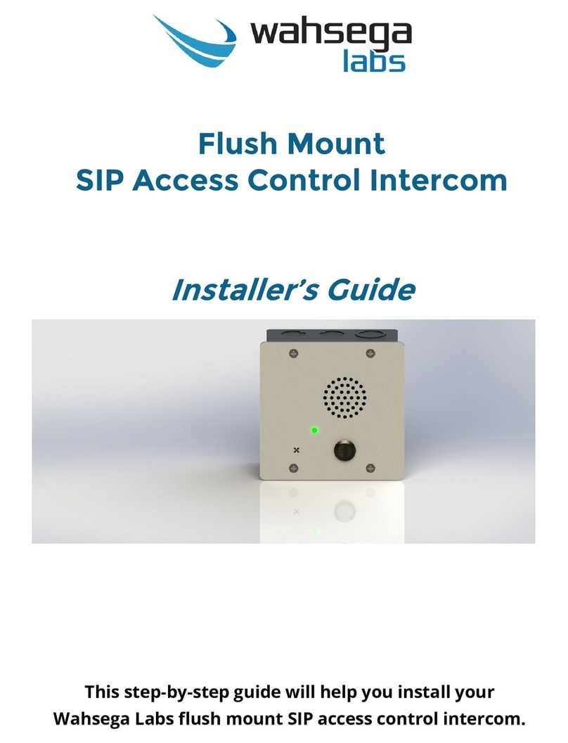Wahsega Labs WL-IC-FLMT-SIP-I-W Installer's guide