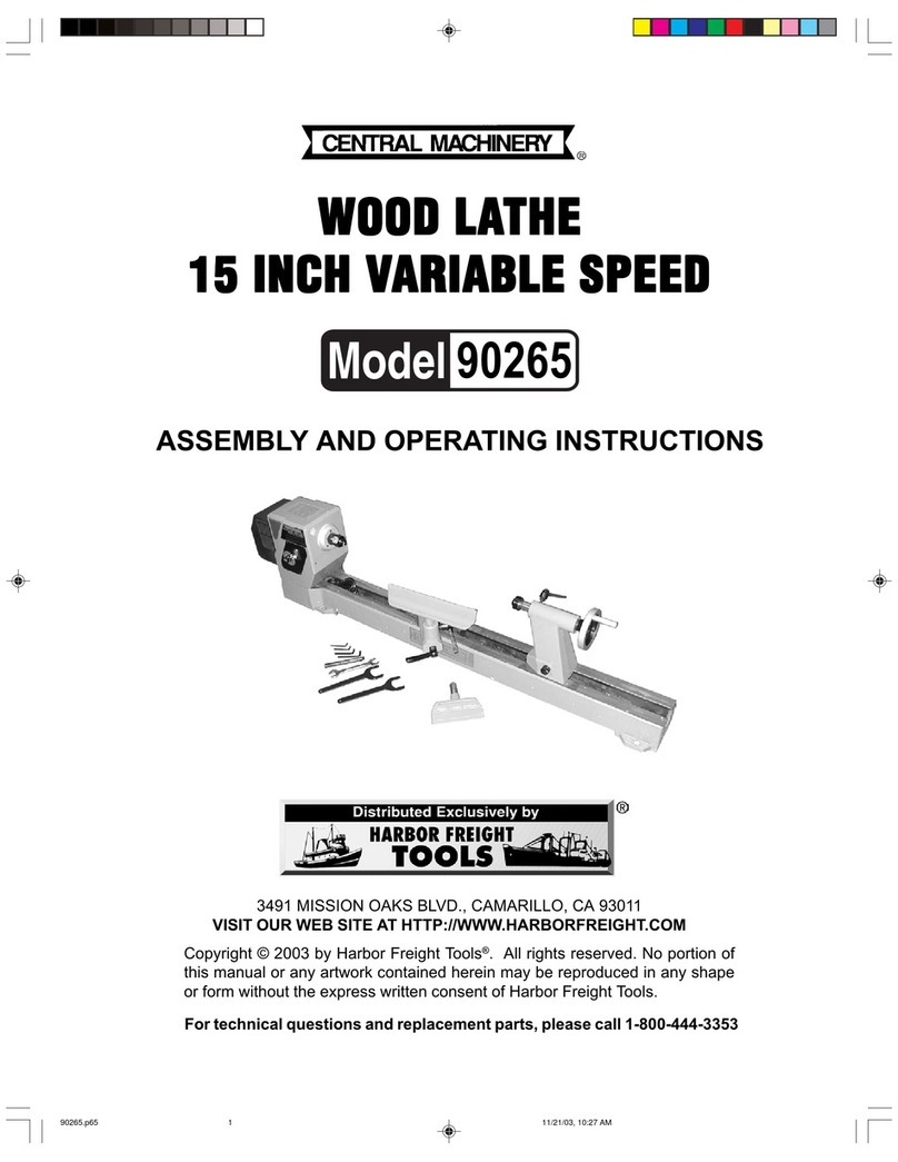 Central Machinery 90265 Assembly and operating instructions